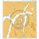 British Admiralty Nautical Chart 3565: Norway - West Coast, Indre Hardangerfjorden. Continuation of Sørfjorden
